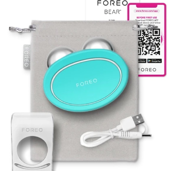 FOREO BEAR Facial Toning Mint + Serum Serum NEW IN BOX! - Picture 4 of 5